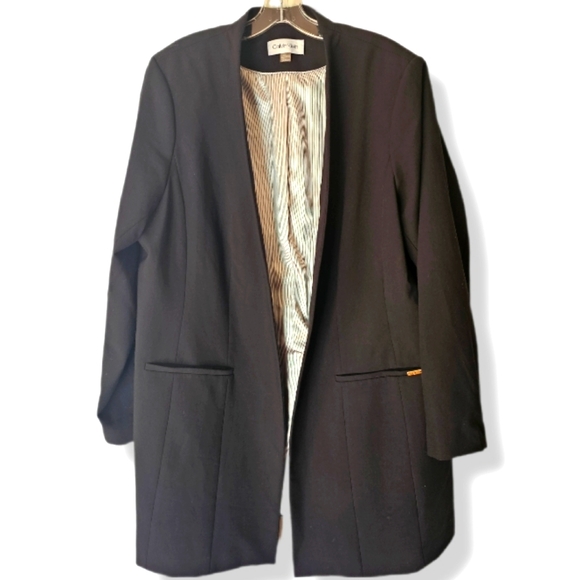 Calvin Klein Jackets & Blazers - Calvin Klein Open Front Collarless Blazer Plus Size 18W